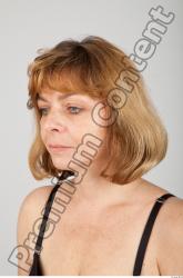 Head Woman White Slim Wrinkles Female Studio Poses